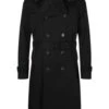 VALENTINO Black Untitled Stud Trench