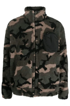 VALENTINO Fleece Zip Up Sweater