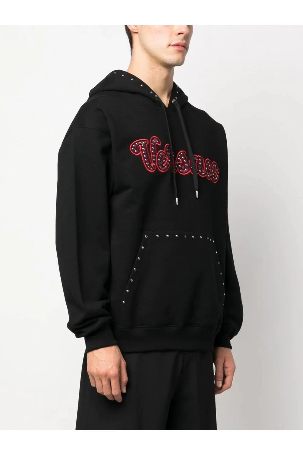 VERSACE Varsity Branded Hooded Top - Image 3