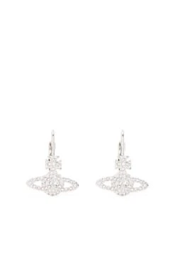 VIVIENNE WESTWOOD Grace Bas Relief Earrings Silver