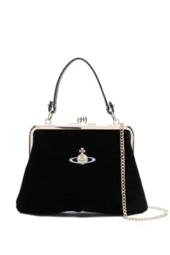 VIVIENNE WESTWOOD Granny Frame Purse Black