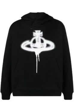 VIVIENNE WESTWOOD Spray Orb Pullover Hoodie Black