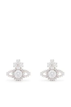 VIVIENNE WESTWOOD Valentina Orb Earrings Silver